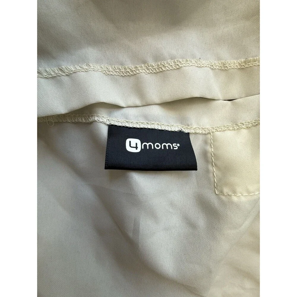 4moms Waterproof Bassinet Sheet Gray White Geometric Pattern